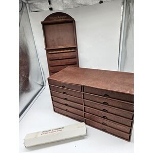 Thomas Kinkade Complete Perpetual‎ Wooden Calendar Set With Tiles&Monthly Plates